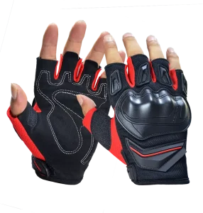 IP005 Half Finger Safety Gloves Synthetic Leather Palm Rubber Label Anti Friction Anti Impact Wrist Guard EN388