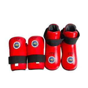 ITF Hand and Foot Set Bright PU Style Available for Men and Women Comfortable Shock Absorbent Foot Guard