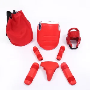 ITF Helmet Taekwondo Dobok Sparring Gear Leg Arm Chest Protection Karate Team Professional Martial Arts Boxing Uniform EVA