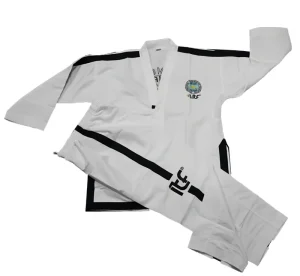 ITF Taekwondo Training Uniform Ribbed Material Unisex Customizable Breathable Durable Lightweight