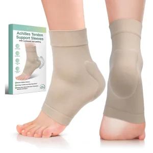 Ice Skating Ankle Gel Protection Tubing Compression Gel Ankle Sleeve Ankle Protector Brace for Figure Skating Roller Riding