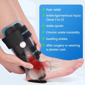 Inflatable Adjustable Ankle Gel Splint Fixation Protector Ankle Stirrup Splint Brace Support Ankle Air Splint