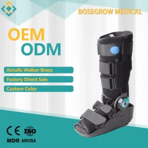 Inflatable Air Walking Boot Walker Brace Closed Toe Adjustable Immobilization for Fractures Sprains Post Surgery Recovery