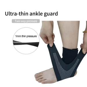 Invisible Ultra Thin Ankle Protector Skin Friendly Breathable Lightweight Foot Compression Sleeve for Daily Wear and Sports