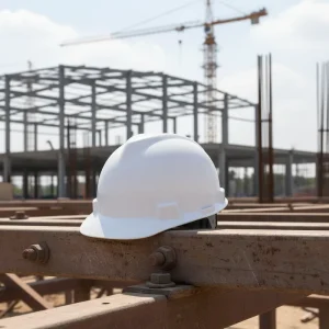 JULI B 1002 V Type Fire Construction Safety Helmet with 4 Suspension Points Yellow for Workers