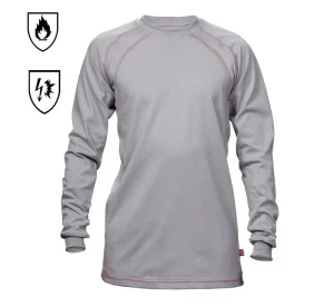 Jersey FR Shirts for Summer Flame Resistant Shirt 7.9oz Lightweight CAT2 Work Shirts