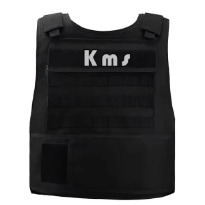 KMS Own Brand Weighted Training Breathable Outdoor Black 600D Polyester Unisex Body Vest Tactical Chaleco Tactico Combat