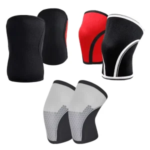 KS-906 SCR 5mm Or 7mm Knee Sleeve Support And Compression Knee Brace Neoprene For Powerlifting Weightlifting