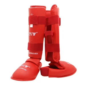 Karate Shin Guards Shin Instep Protectors Karate Equipment WKF Karate Equipment Shin Protector