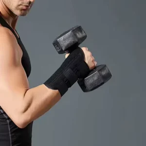 Kettlebell Wrist Forearm Guards Impact Absorbing Adjustable Hook Loop Straps Lightweight Durable Protection