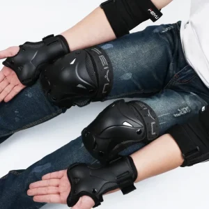 Kids Adult Protective Gear Wrist Guards Set Skating Skateboarding Scooter Riding Kneecap Shockproof Elbow Knee Pads