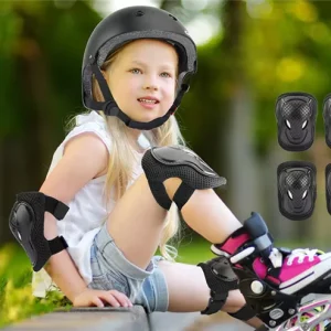 Kids & Adults Bike & Roller Skating Helmet & Skateboard Sports ABS Protection Gear Set With Impact Resistant Pads