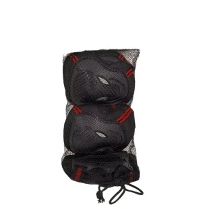 Kids Adults Protective Gear Set Elastic Nylon Elbow Wrist Guards Knee Pads Skating Scooter Riding Skateboarding Shockproof