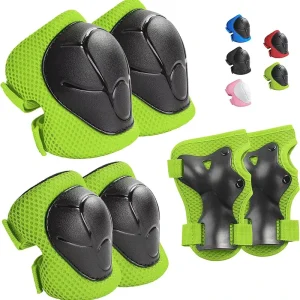 Kids Children Protective Gears Set Knee Elbow Pads Wrist Guards Hard Shell Durable Child Cycling Bike Skating Safety Protector