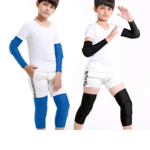 Kids Knee Pads Basketball Football Breathable High Elasticity Sports Knee Leg Pads Honeycomb Elbow Pad for Kids