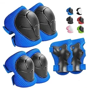 Kids Protective Gear Set Knee Pads for 3 14 Years Toddler Knee and Elbow Pads with Wrist Guards 3 in 1 for Skating Cycling