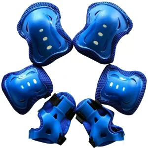 Kids Protective Gear Skateboard Inline Roller Skating Scooter Colorful Wrist Guard Elbow Knee Pads Safety Protection