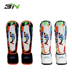 Kids Shin Guards PU Leather Professional Shin Guards for Boxing Training MMA Muay Thai Instep Leg Pads Protective