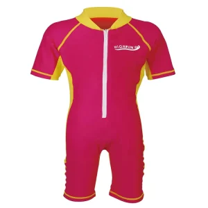 Kids’ Short Sleeve One Piece Swimsuits Multi Style Smooth Skin Breathable Quick Dry Eco Friendly UPF50+ Zip Swimwear Water