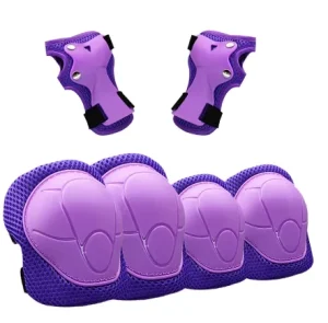 Kids Teenager Rollerblading Skater Cycling Skating Scooter Protective Gear Adjustable Wrist Guard Knee Pads Elbow Pads Set
