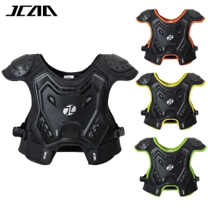 Kids Youth Riding Protective Motorcycle Armor Hard Shell Chest Back Shoulder Protector PP Breathable Mesh for Motocross ATV Bike