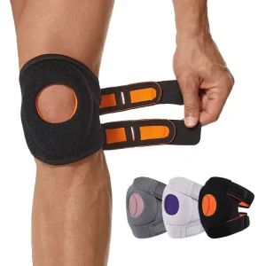 Knee Brace Shock Absorbing Sports Training Protective Gear Hinged Knee Brace Support with Gel Pad