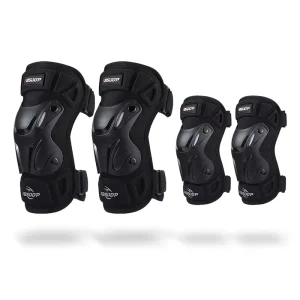 Knee Pads Elbow Pads 4pcs 2 in 1 Protective Elbow Guard Knee Motorcycle Knee Cap Pads Protector for Motocross ATV Skating