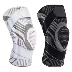 Knee Support Brace Polyester Cotton Compression Sleeve Professional Protection Adjustable Elasticity Breathable Design for
