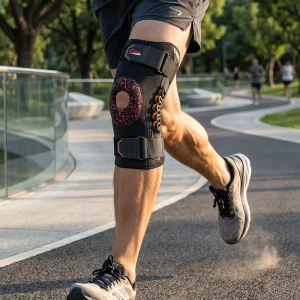 Knee Support Protector Neoprene Hinge Thick Breathable Basic Protection Flexible Elastic Knee Pad Hook & Loop Closure Unisex