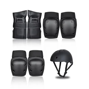 Knee and Elbow Guard Skating Protective Gear Skateboard Protective Gear Set Adult Children’s Sports Knee Pads Wrist Guards