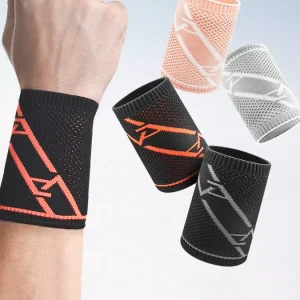 Knitted Elastic Wrist Guards Fitness Wristbands with Logo Sport Sweatbands for Outdoor Use