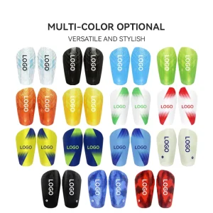 LINGTU Custom Sublimation Full Logo Shin Pads Hot Heat Sublimation Printing PBT Sublimation Shin Guards