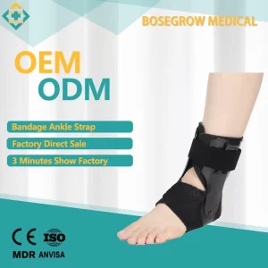 Lace Up Ankle Brace with Figure 8 Stabilizing Straps Breathable Sports Ankle Support for Sprain Recovery