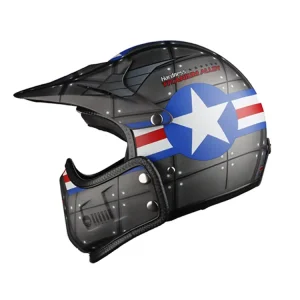 Latest Design Four Seasons Universal Full Face Visor Wind Shield Lens Retro Motorcycle Helmets