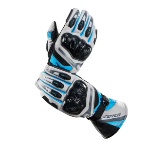 Leather Winter Cycling Motorcycle Gloves Pro Biker Touch Screen Waterproof Windproof