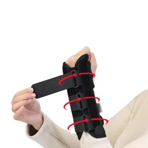 Left Hand Medical Wrist Guard Polyester Breathable Adjustable Straps Support Splint Weightlifting Wristband Wrist Protector