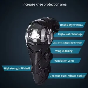 Leg Guards Motorcycle Hard Shell Knee Pads PP Material Professional Protection Off Road Racing Street Bikes Sports Safety