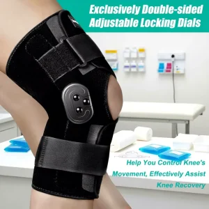 Ligament Knee Brace Support Stabilizer Compression Sleeve Adjustable Protection Joint Recovery Gear