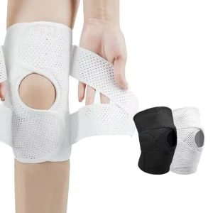 Light Thin Air Permeable Knee Protector Unisex Soft Stretch Knee Pads for Running Walking Office Work