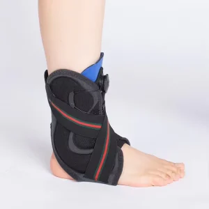 Lightweight Ankle Brace with Cross Straps Adjustable Support for Sprains Instability Daily Wear