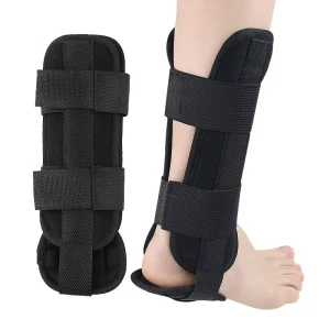 Lightweight Breathable Ankle Brace with Adjustable Hook Loop Closure and Aluminum Stay