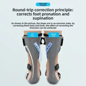 Lightweight Drop Foot Brace Adjustable Ankle Foot Orthosis for Foot Drop Stroke Recovery Shoe Friendly Walking Support Splint