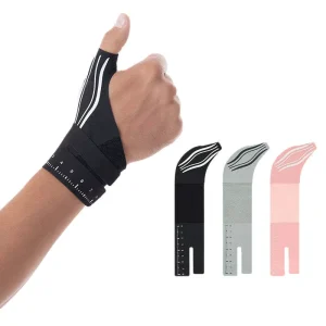 Lightweight Elastic Adjustable Wrist Brace with Thumb Protection