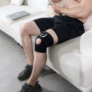 Lightweight Portable Electric Wireless Heated Timing Control Knee Massager Brace Muscle Pain Relief Gym Protector