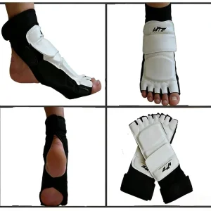Lightweight Taekwondo Foot Guard Martial Arts Elastic ITF Instep Pad Fixed Foot Guard