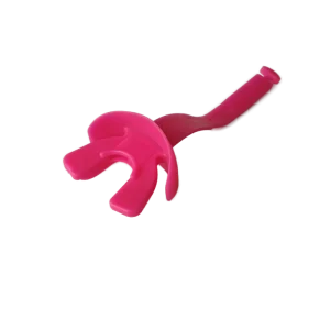 Lip Guard Non-Detachable Tether Silicone Football Rugby Mouth Guard with Custom Logo Pink Mouthpiece and Helmet Strap