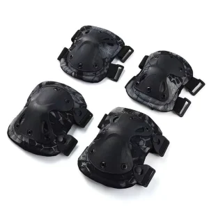 Live Action Protective Gear Set Guard Exercise Protection Sports Tactical Elbow Pad Knee Pads Support for Adult