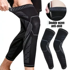 Long Over Knee Leg Compression Sleeves for Men Women for Shin Splint Varicose Vein Calf Pain Relief After Sports