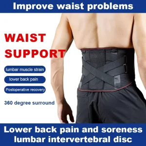 Low Back Pain Relief Back Lumbar Support Back Brace Belt Promotes Correct Spine Alignment for Recovery