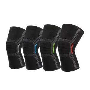 Low MOQ Factory Price Compression Sport Support Knee Sleeve Copper Recovery Nylon Knee Brace for Running Sports and Fitness